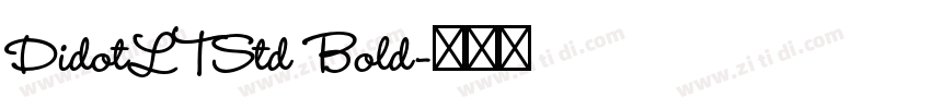 DidotLTStd Bold字体转换